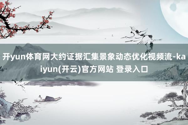 开yun体育网大约证据汇集景象动态优化视频流-kaiyun(开云)官方网站 登录入口